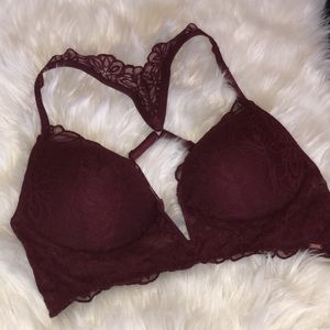 PINK Date Plunge Push-up Bralette
